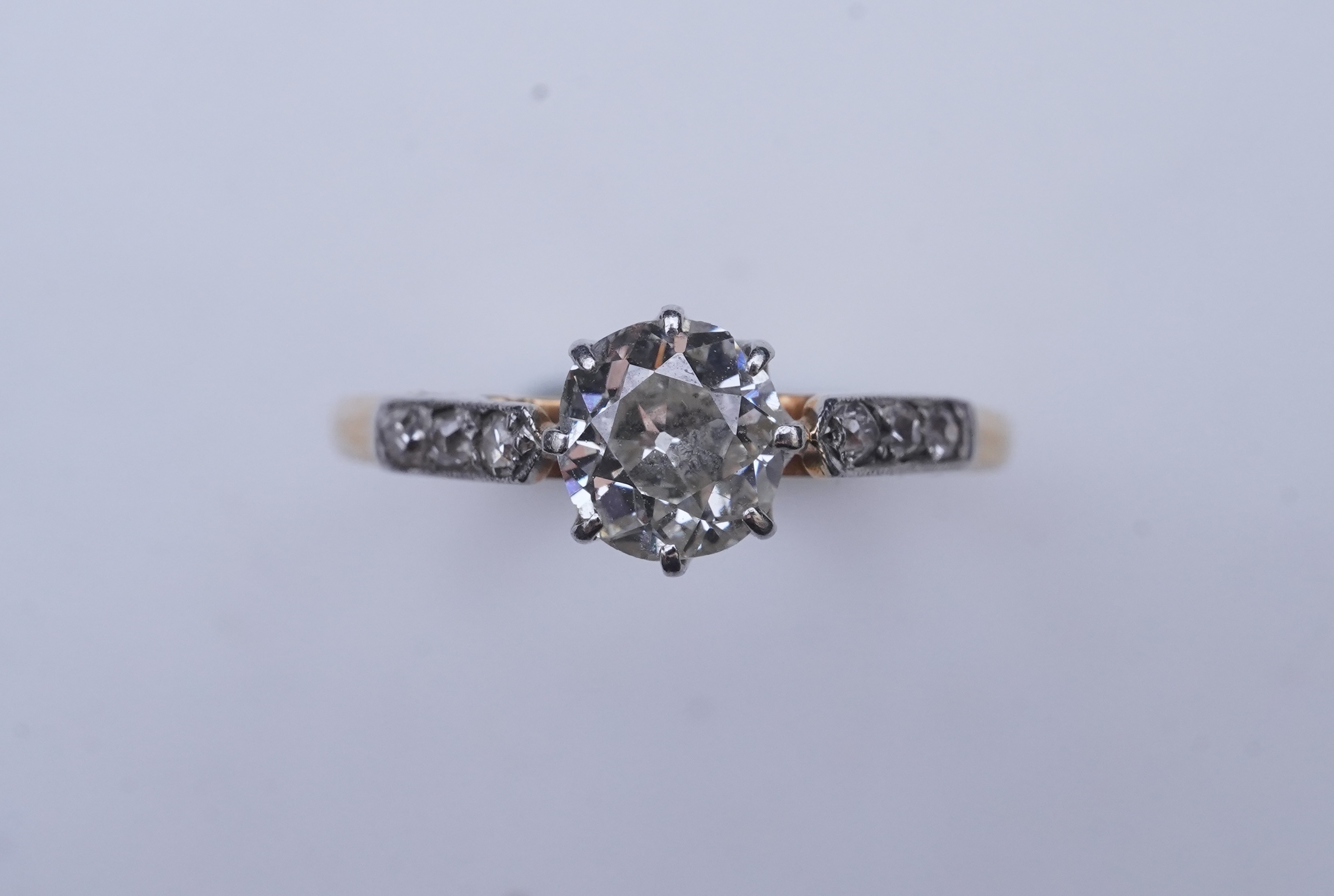 A diamond ring, early 20th century